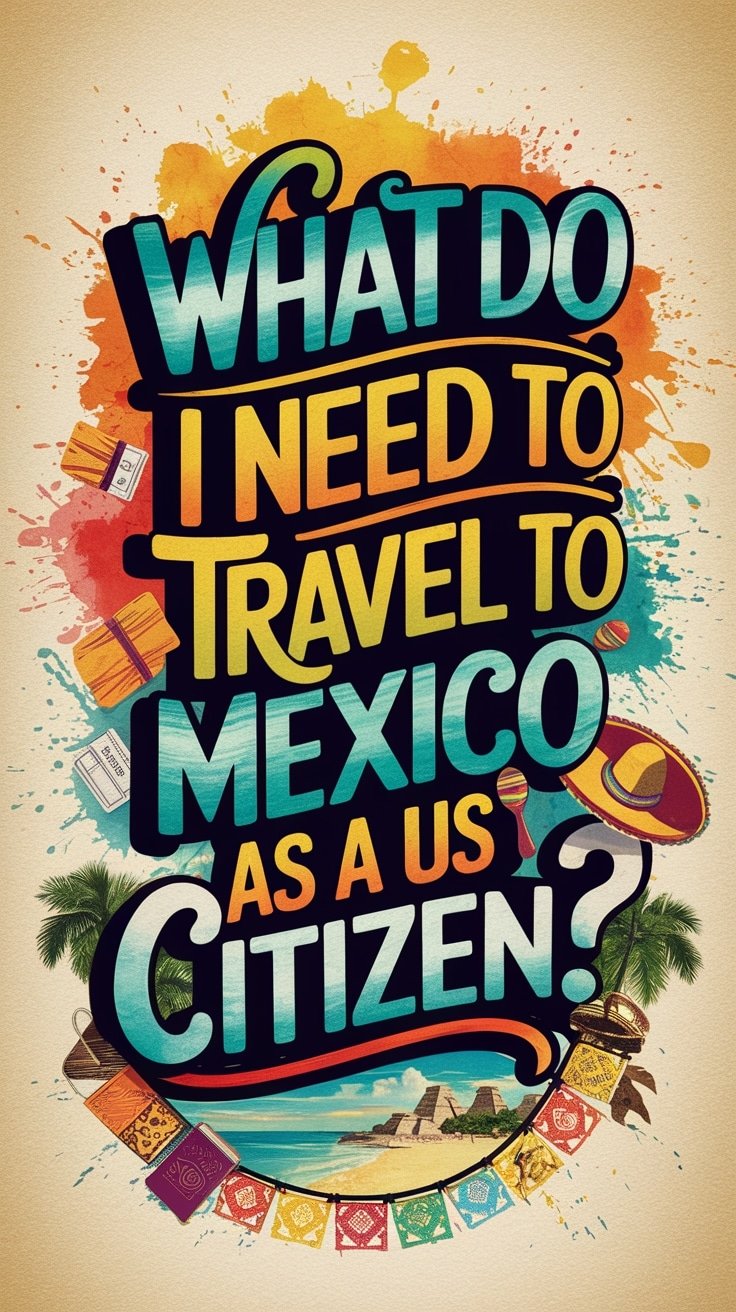 what do i need to travel to mexico as a us citizen