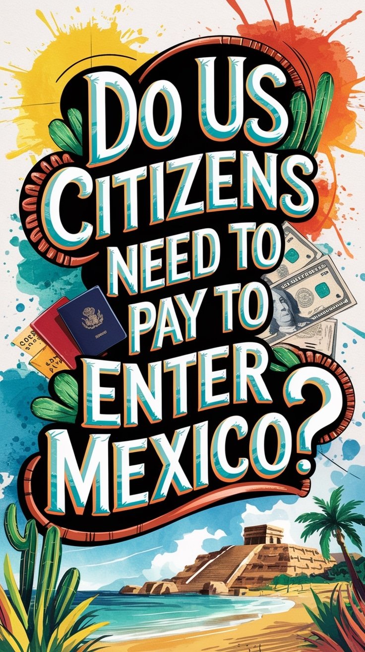 do us citizens need to pay to enter mexico