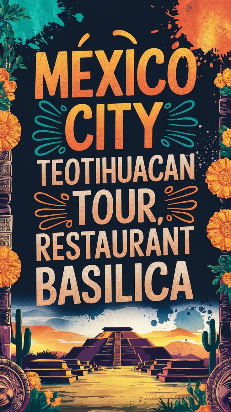 Mexico City: Teotihuacan Tour, Cave Restaurant & Basilica